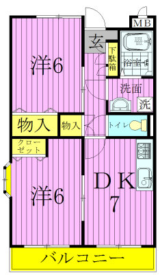 アゼリア南新木の間取り