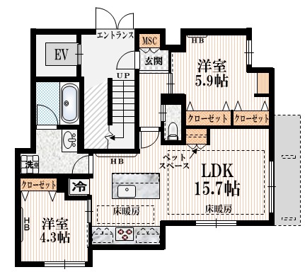 （仮称）代々木５丁目メゾンの間取り