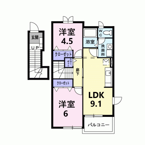 ル．レーヴの間取り