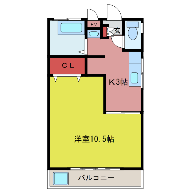 信栄第二マンションの間取り