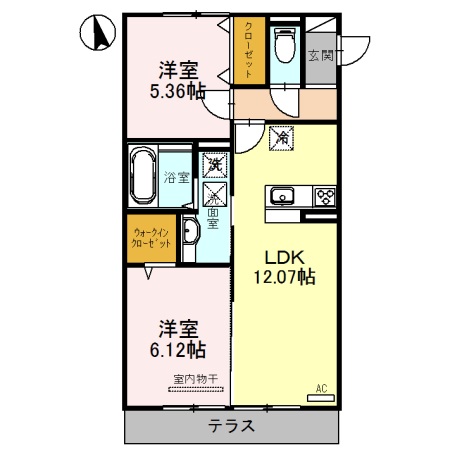 ラヴィベル栗東の間取り