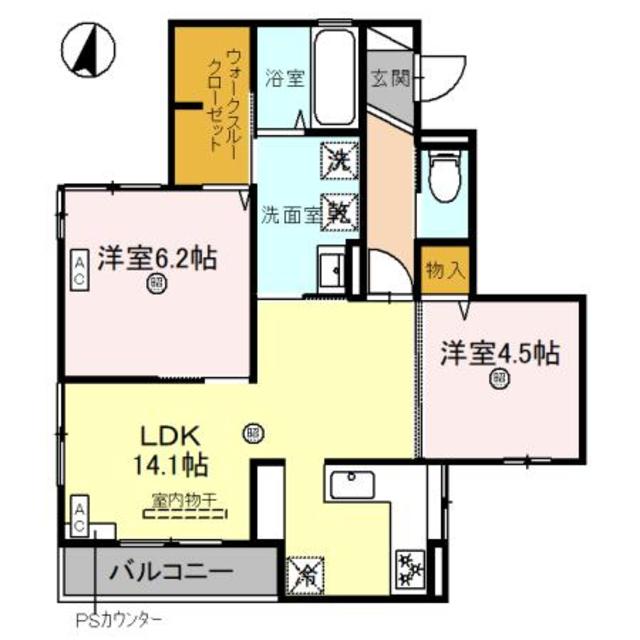 D-ROOM和歌山黒田IIの間取り