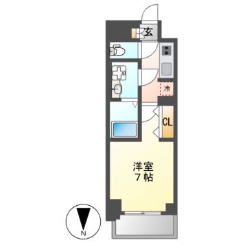 Ｓ-ＲＥＳＩＤＥＮＣＥ名駅ＮｏｒｔｈIIの間取り