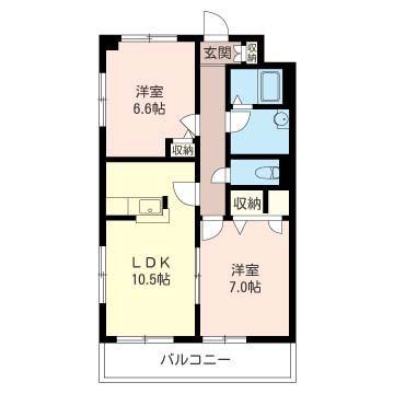 さいたま市岩槻区本町のマンションの間取り