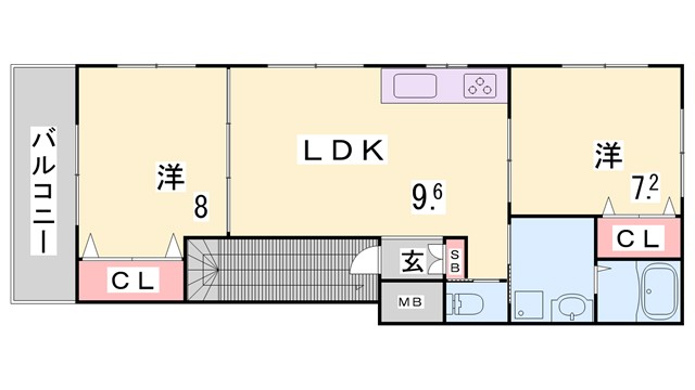 リーフマンションの間取り