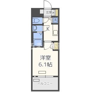 プレサンス難波セレクトの間取り