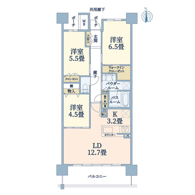 【シティタワー長町新都心の間取り】