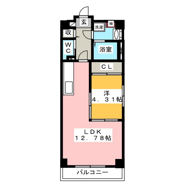 Ｓ－ＦＯＲＴ熱田花町の間取り