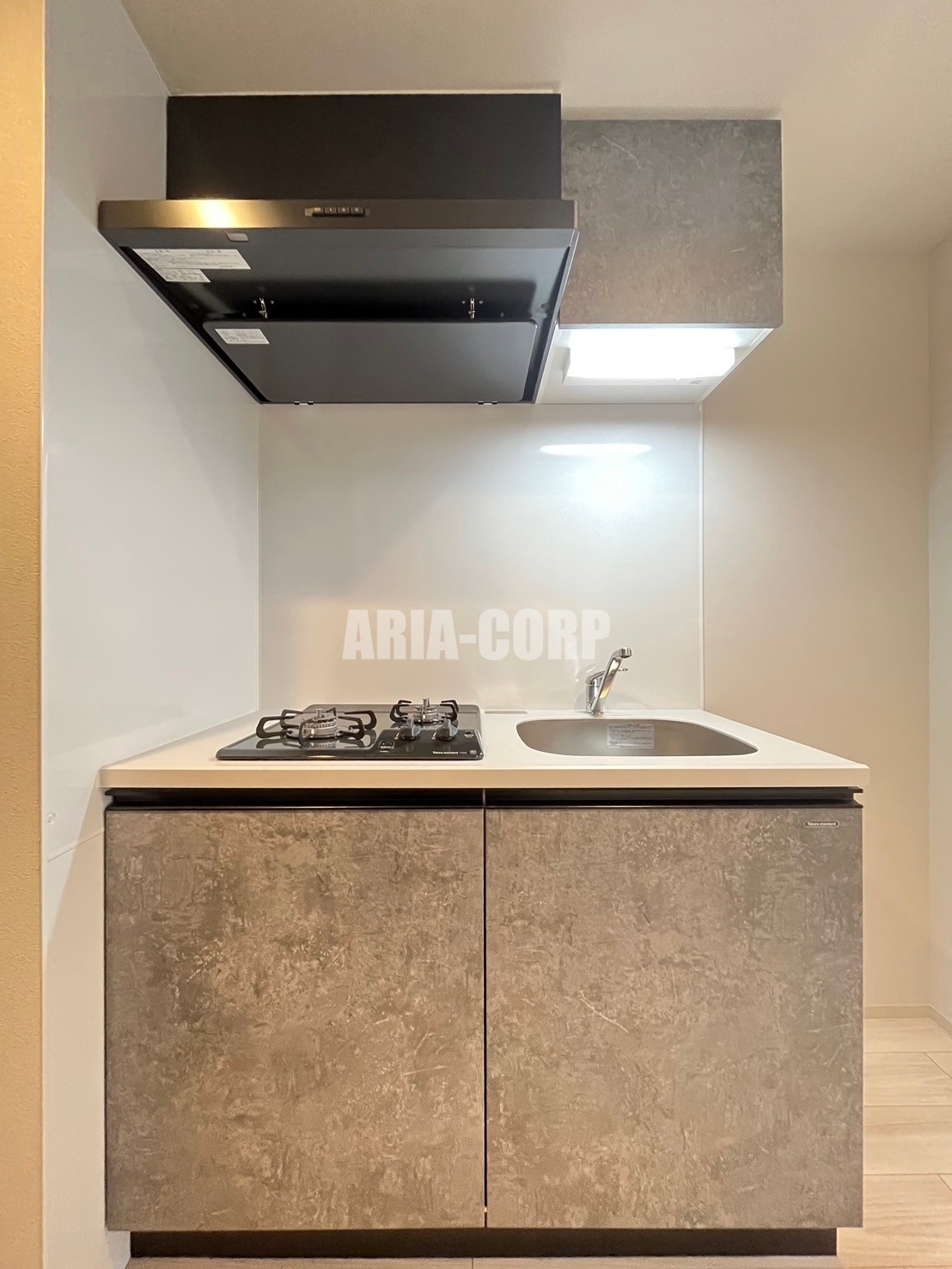 キッチン　【同仕様】2口ガスコンロ採用のシステムキッチンです！