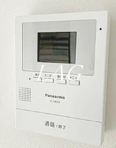 セキュリティ　モニター付きインターフォンです。（同仕様設備です）