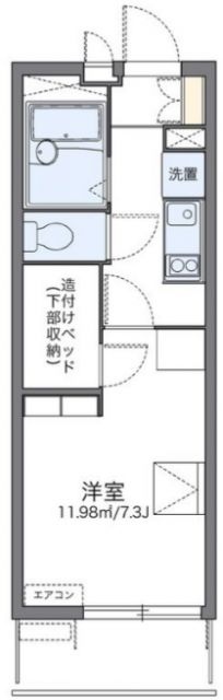 レオパレスグランデール北町の間取り写真