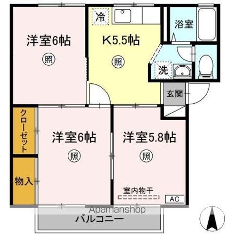 第2プレジール福田の間取り写真