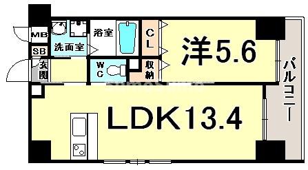 グレンパーク兵庫駅前の間取り写真