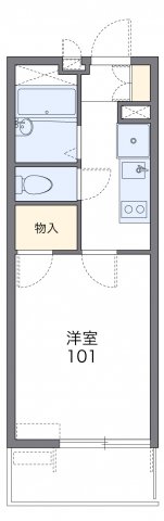 レオパレスハピネスオリーブの間取り写真