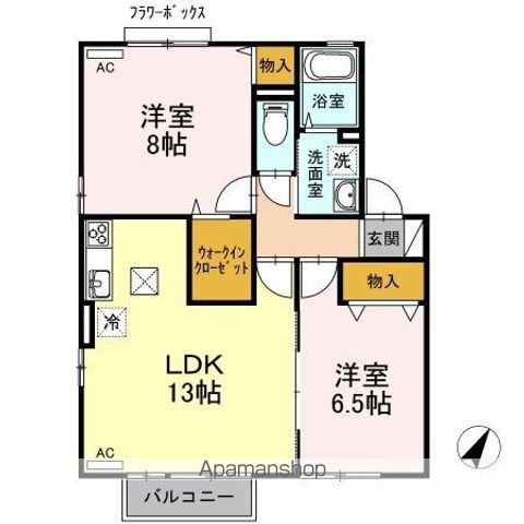 長岡市 2階建 築26年の間取り写真