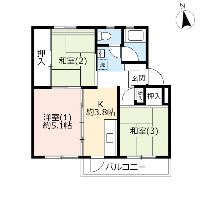 UR西菅田の間取り写真