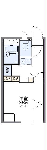 レオパレスチェリーブロッサムの間取り