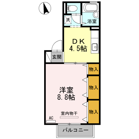 ドミール古川の間取り