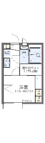 レオパレスＮＡＫＡＯの間取り