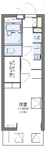 レオパレスＰａｒｋＴｏｗｎ和泉の間取り