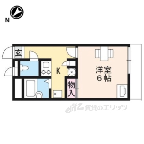 【守山市守山のアパートの間取り】