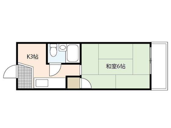 広島県広島市中区西十日市町（マンション）の賃貸物件の間取り