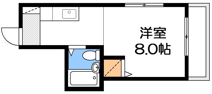 広島市中区堺町のマンションの間取り