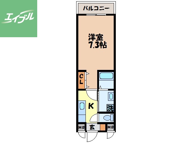 【スクウェアヒルズ中園の間取り】