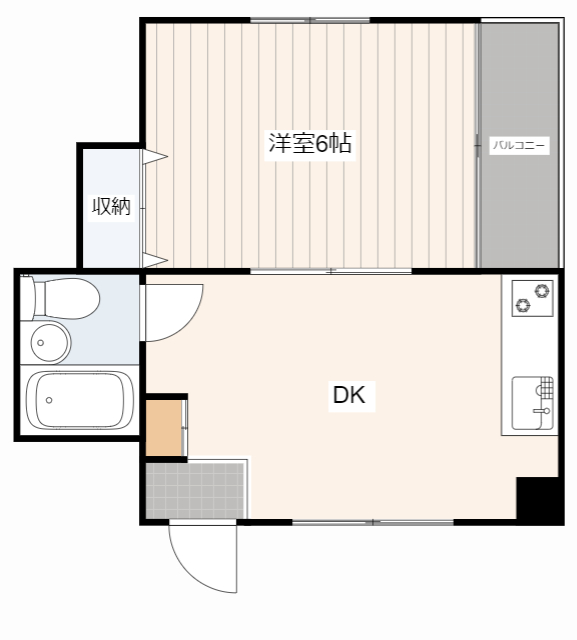 広島市中区舟入中町のマンションの間取り