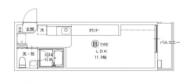 広島市佐伯区五日市町大字石内のアパートの間取り