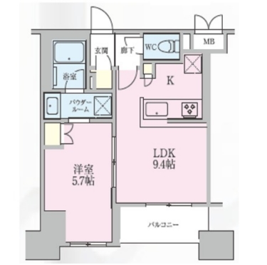 正金アパートメント入船の間取り