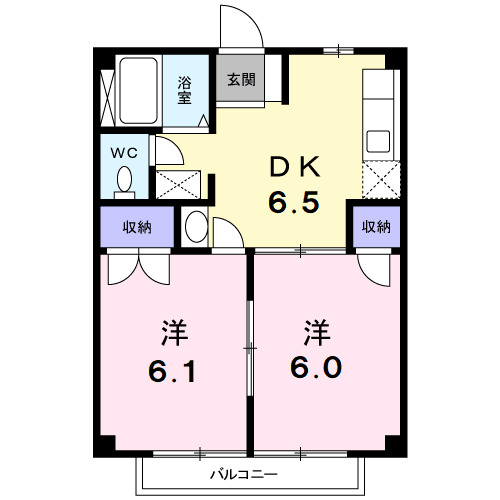 メゾンエスポワール　Ｂ棟の間取り