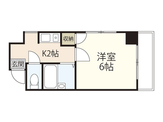 【広島市中区本川町のマンションの間取り】