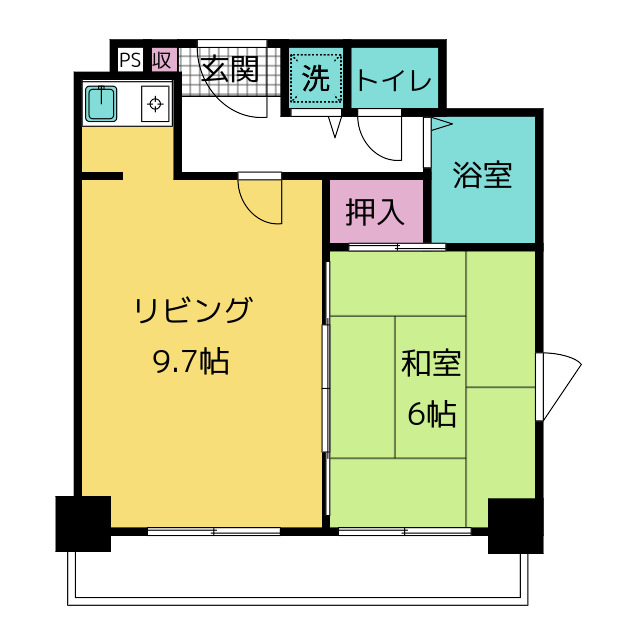 池下５１０ビルの間取り