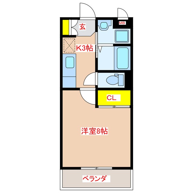 イーストベース　VIIの間取り