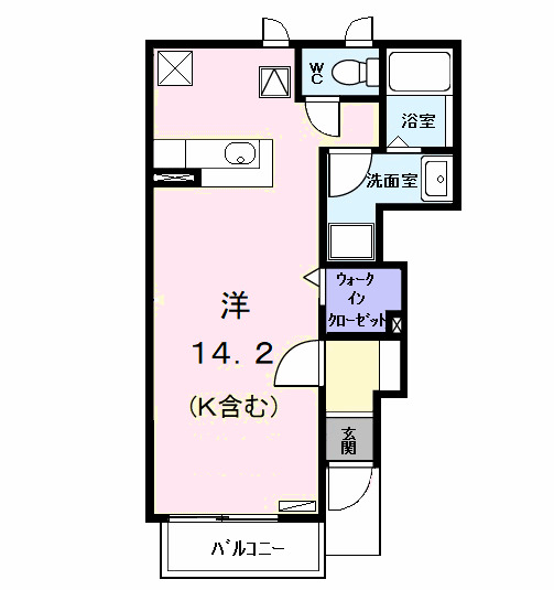 レインボー愛の間取り