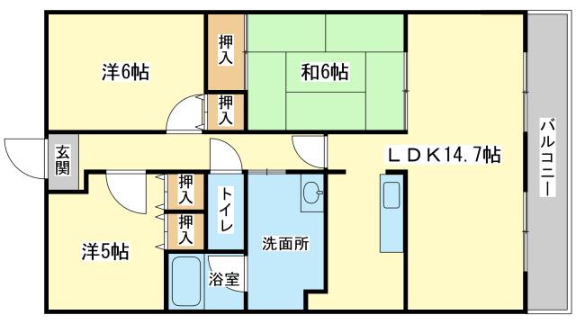 グレーシィ姫路白浜の宮の間取り