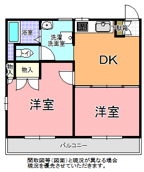 ウイングイースト　Ａ棟の間取り