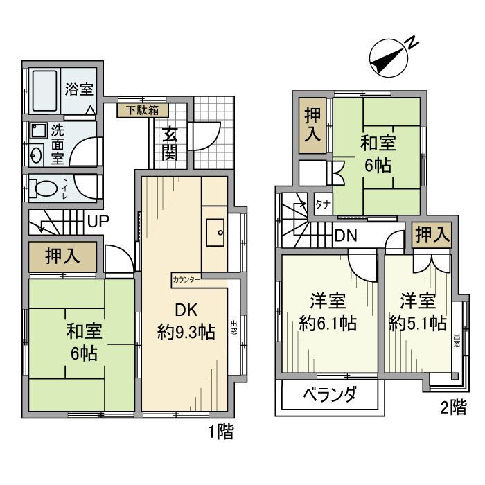 大野台戸建の建物外観