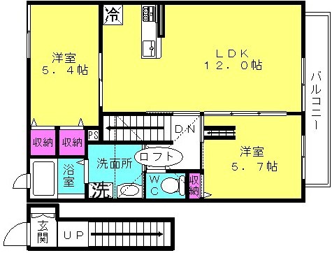 シャーメゾンYOUの間取り