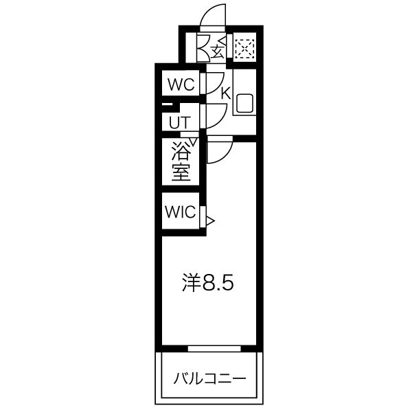 エスリード今池ルミナスの間取り