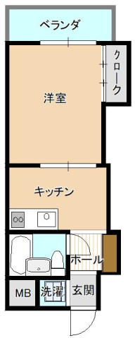 広島市中区宝町のマンションの間取り