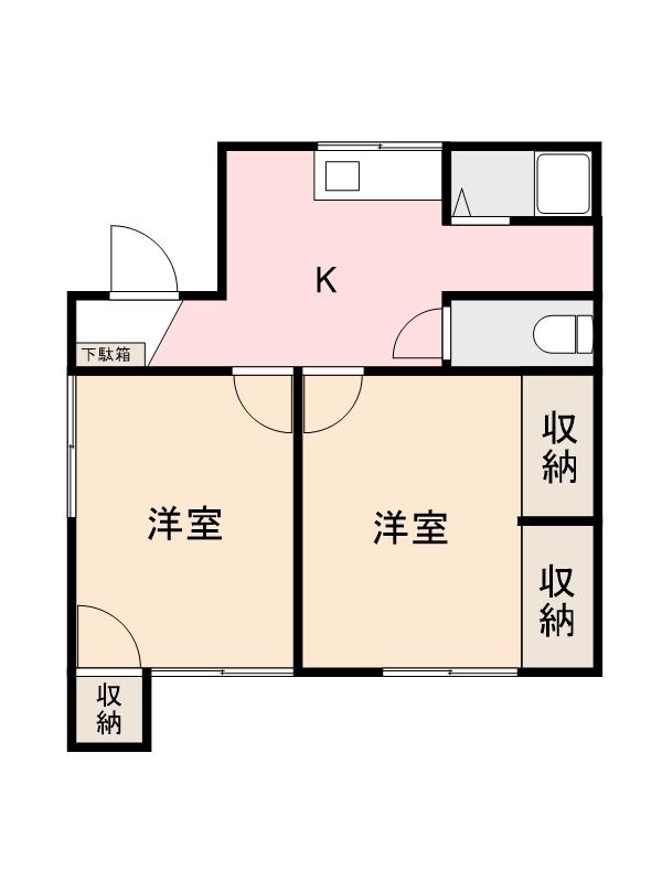 高松市宮脇町のマンションの間取り