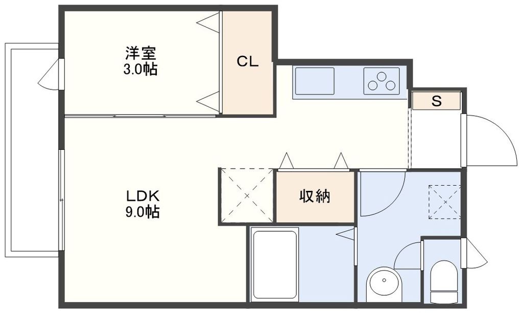 IKD　Aの間取り