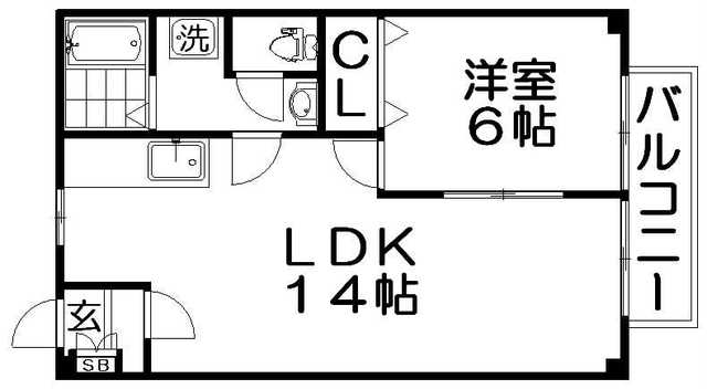 シャルマンコーポ走谷の間取り