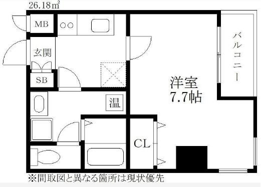 セルクル北方の間取り