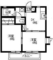 クレセントDの間取り