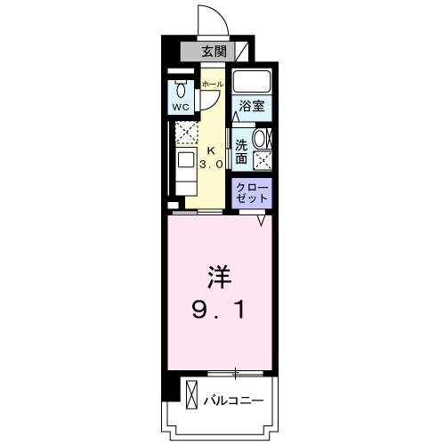 カーサ　ソレアードの間取り