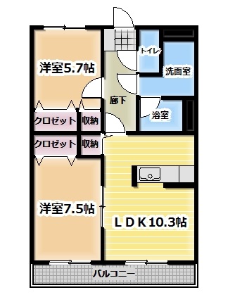 イーストンの間取り