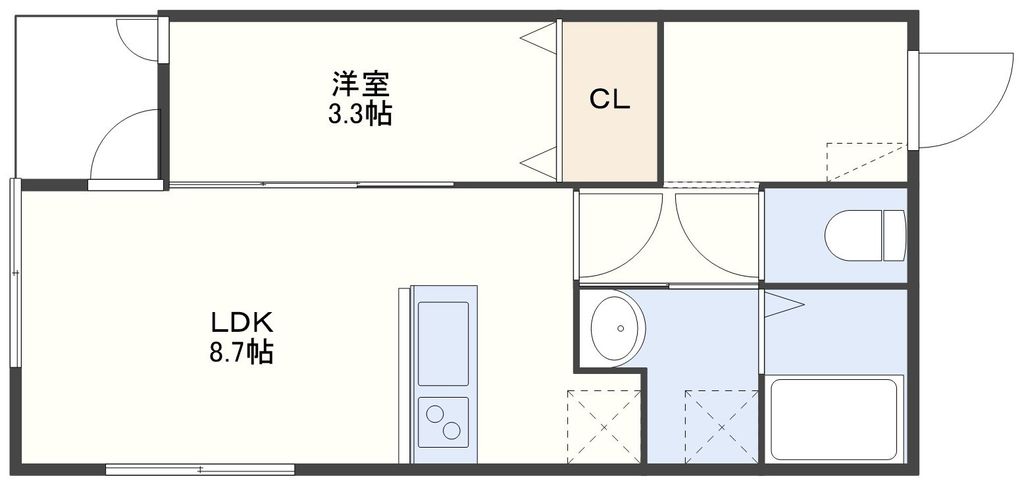 BRAVAS onibashiの間取り